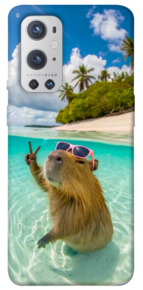 Чехол Сapybara vacation для Oneplus 9 pro