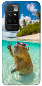 Чехол Сapybara vacation для Xiaomi Redmi 10