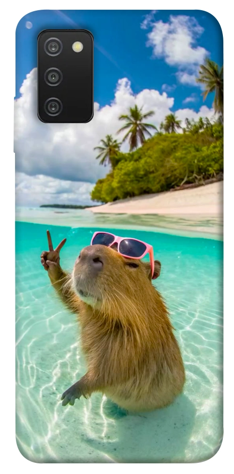 Чехол Сapybara vacation для Galaxy A03s