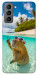 Чехол Сapybara vacation для Galaxy S21 FE