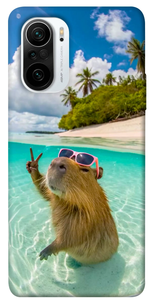 Чохол Сapybara vacation для Xiaomi Redmi K40 Pro+