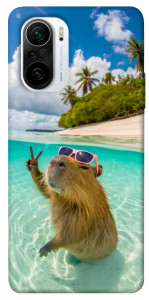 Чохол Сapybara vacation для Xiaomi Redmi K40 Pro+