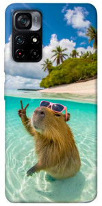 Чехол Сapybara vacation для Xiaomi Poco M4 Pro 5G