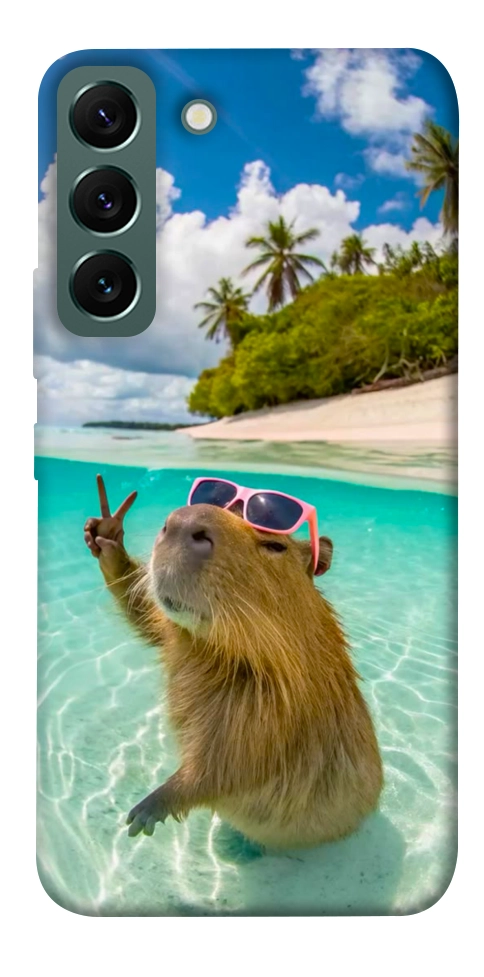 Чехол Сapybara vacation для Galaxy S22