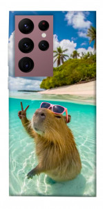Чехол Сapybara vacation для Galaxy S22 Ultra
