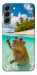 Чехол Сapybara vacation для Galaxy S22+
