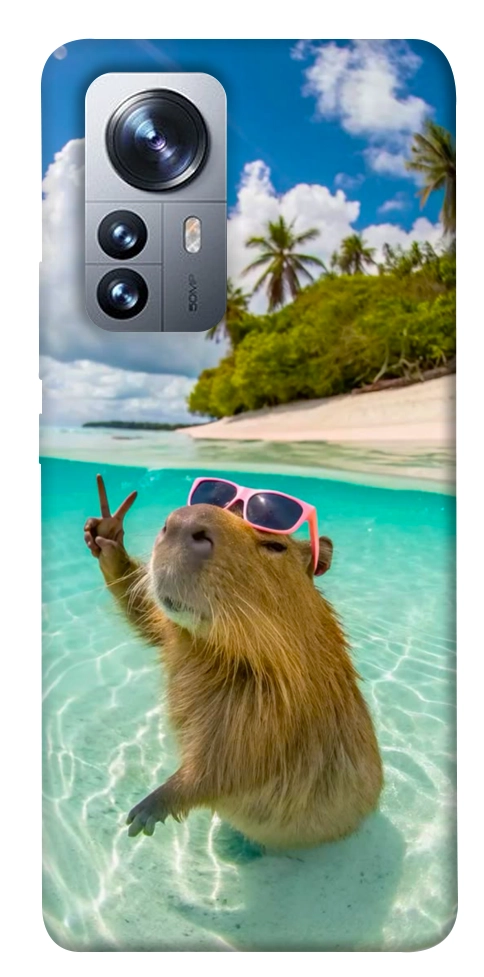 Чехол Сapybara vacation для Xiaomi 12