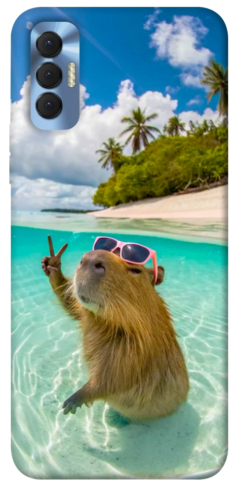 Чехол Сapybara vacation для TECNO Spark 8P