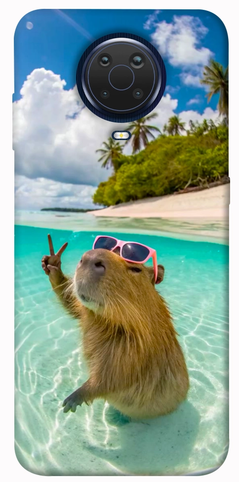 Чехол Сapybara vacation для Nokia G10