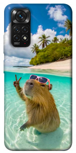 Чохол Сapybara vacation для Xiaomi Redmi Note 11 (Global)