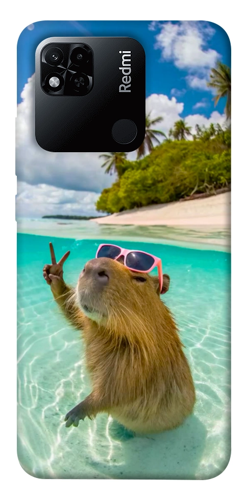Чохол Сapybara vacation для Xiaomi Redmi 10A