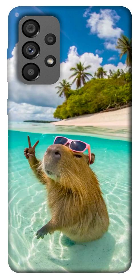 Чохол Сapybara vacation для Galaxy A73 5G