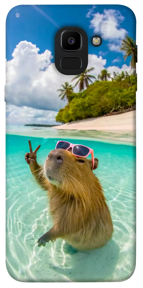 Чохол Сapybara vacation для Galaxy J6 (2018)