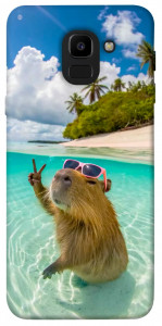 Чохол Сapybara vacation для Galaxy J6 (2018)