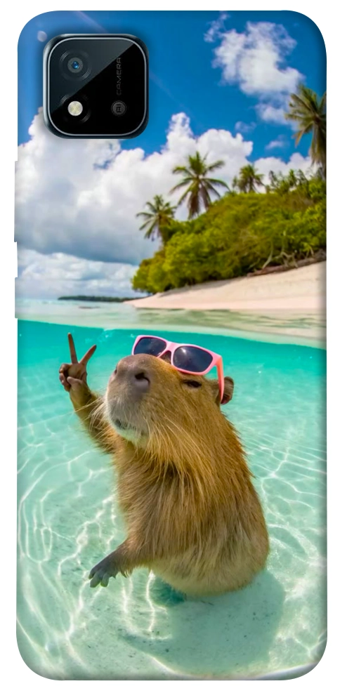 Чехол Сapybara vacation для Realme C20