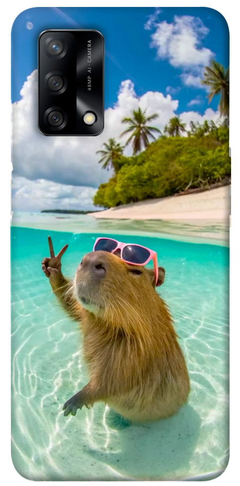 Чехол Сapybara vacation для Oppo F19