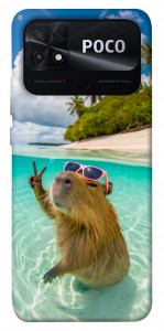 Чохол Сapybara vacation для Xiaomi Poco C40
