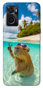 Чохол Сapybara vacation для Oppo A76 4G