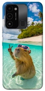 Чохол Сapybara vacation для TECNO Spark 8C