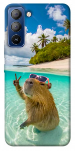 Чехол Сapybara vacation для TECNO Pop 5 Pro