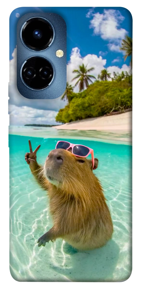 Чехол Сapybara vacation для TECNO Camon 19 (CI6n)
