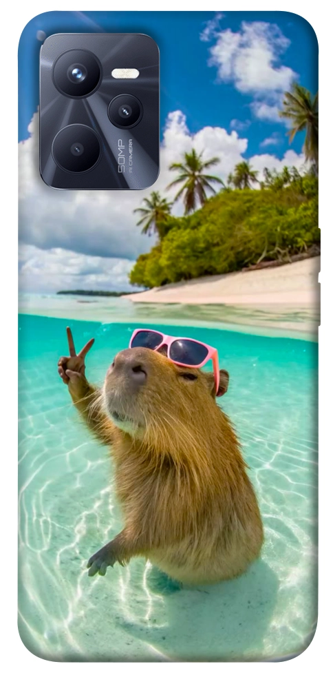 Чехол Сapybara vacation для Realme C35