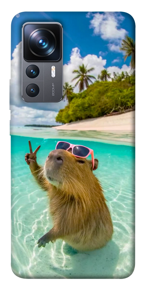 Чохол Сapybara vacation для Xiaomi 12T