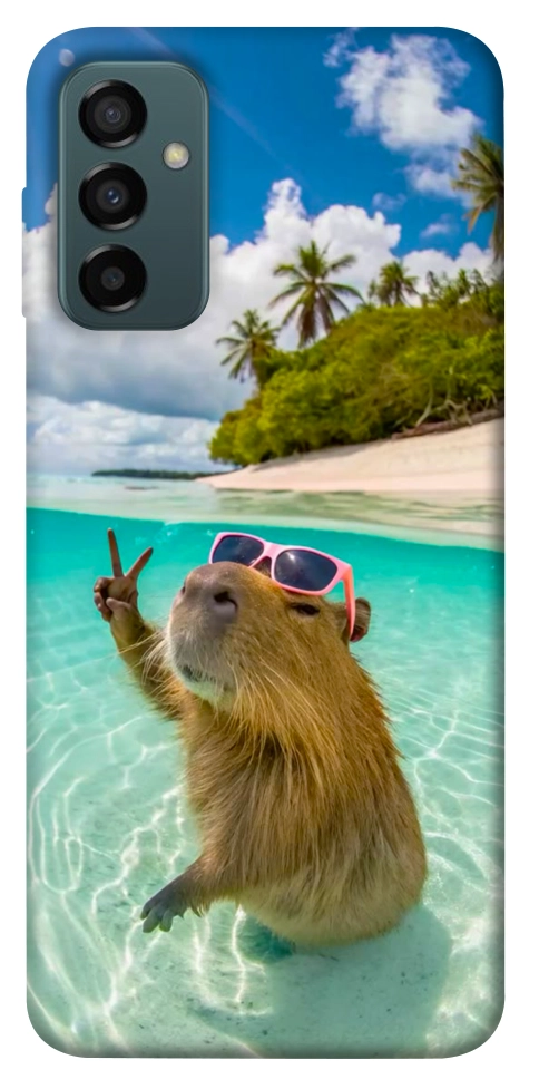 Чохол Сapybara vacation для Galaxy M13 4G