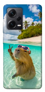 Чехол Сapybara vacation для Xiaomi Redmi Note 12 Pro+