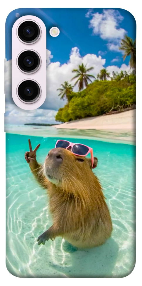 Чехол Сapybara vacation для Galaxy S23+