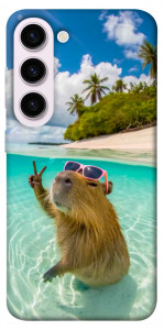 Чехол Сapybara vacation для Galaxy S23+