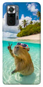 Чехол Сapybara vacation для Xiaomi Redmi Note 10 Pro Max