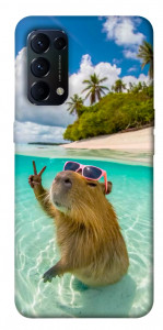 Чехол Сapybara vacation для Oppo Reno 5 4G