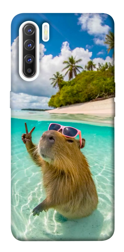 Чехол Сapybara vacation для Oppo Reno 3