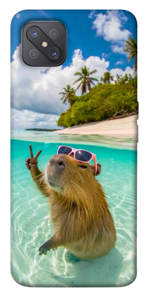 Чехол Сapybara vacation для Oppo A92s