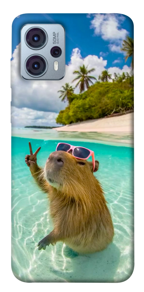 Чехол Сapybara vacation для Motorola Moto G23
