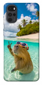 Чехол Сapybara vacation для Motorola Moto G22