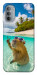 Чехол Сapybara vacation для Motorola Moto G31