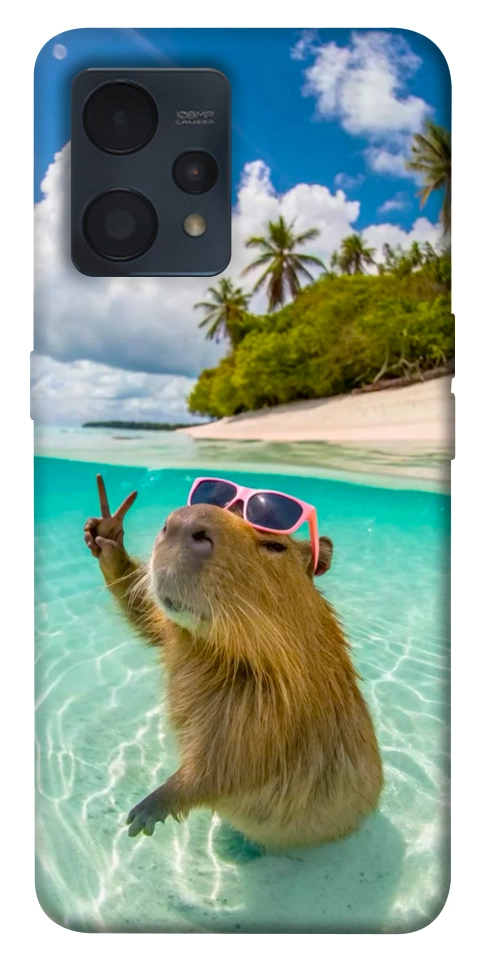 Чехол Сapybara vacation для Realme 9 Pro+