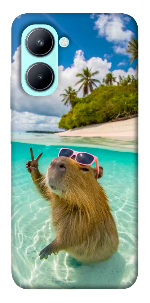 Чехол Сapybara vacation для Realme C33