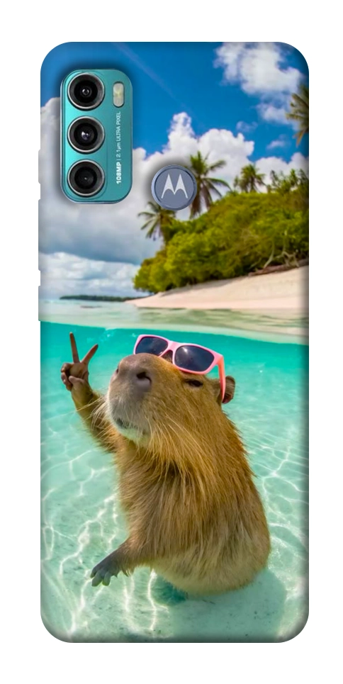 Чехол Сapybara vacation для Motorola Moto G60