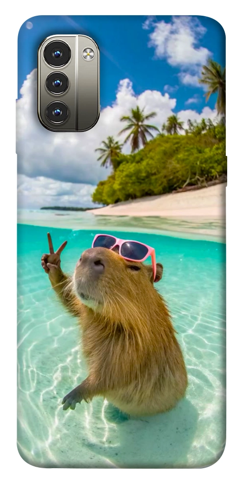 Чехол Сapybara vacation для Nokia G11