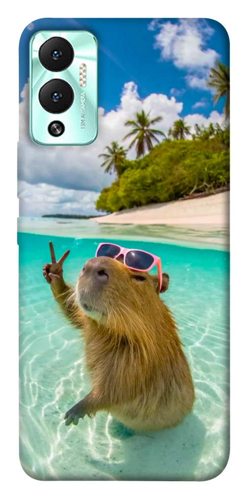 Чехол Сapybara vacation для Infinix Hot 12 Play