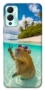 Чехол Сapybara vacation для Infinix Hot 12 Play