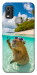 Чохол Сapybara vacation для Nokia C21 Plus