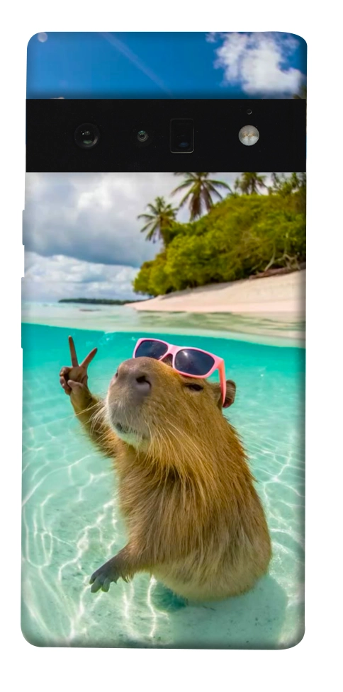 Чохол Сapybara vacation для Google Pixel 6 Pro