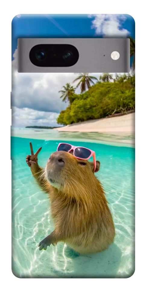 Чехол Сapybara vacation для Google Pixel 7