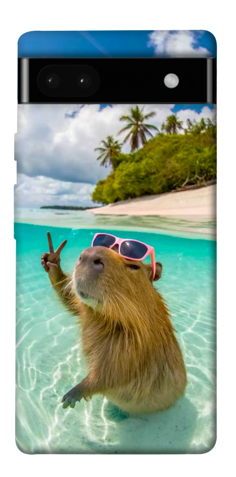 Чехол Сapybara vacation для Google Pixel 6A