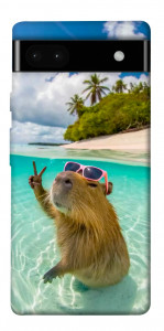 Чехол Сapybara vacation для Google Pixel 6A