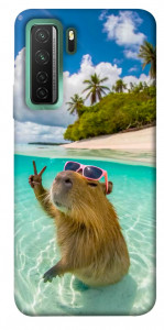Чохол Сapybara vacation для Huawei nova 7 SE